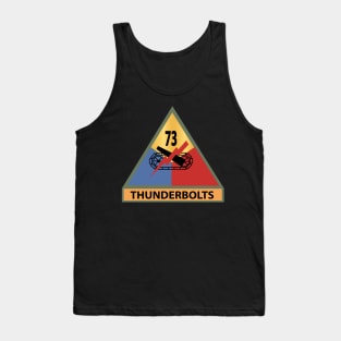 73rd Tank Battalion -Thunderbolts w SSI Name Tape X 300 Tank Top